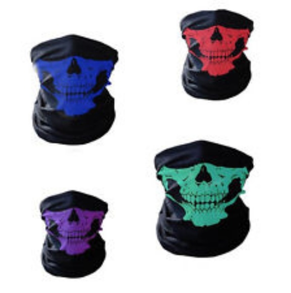 Zombie Skull Face Bandana Mask, Motorcycle Mask - Picture 4 of 4